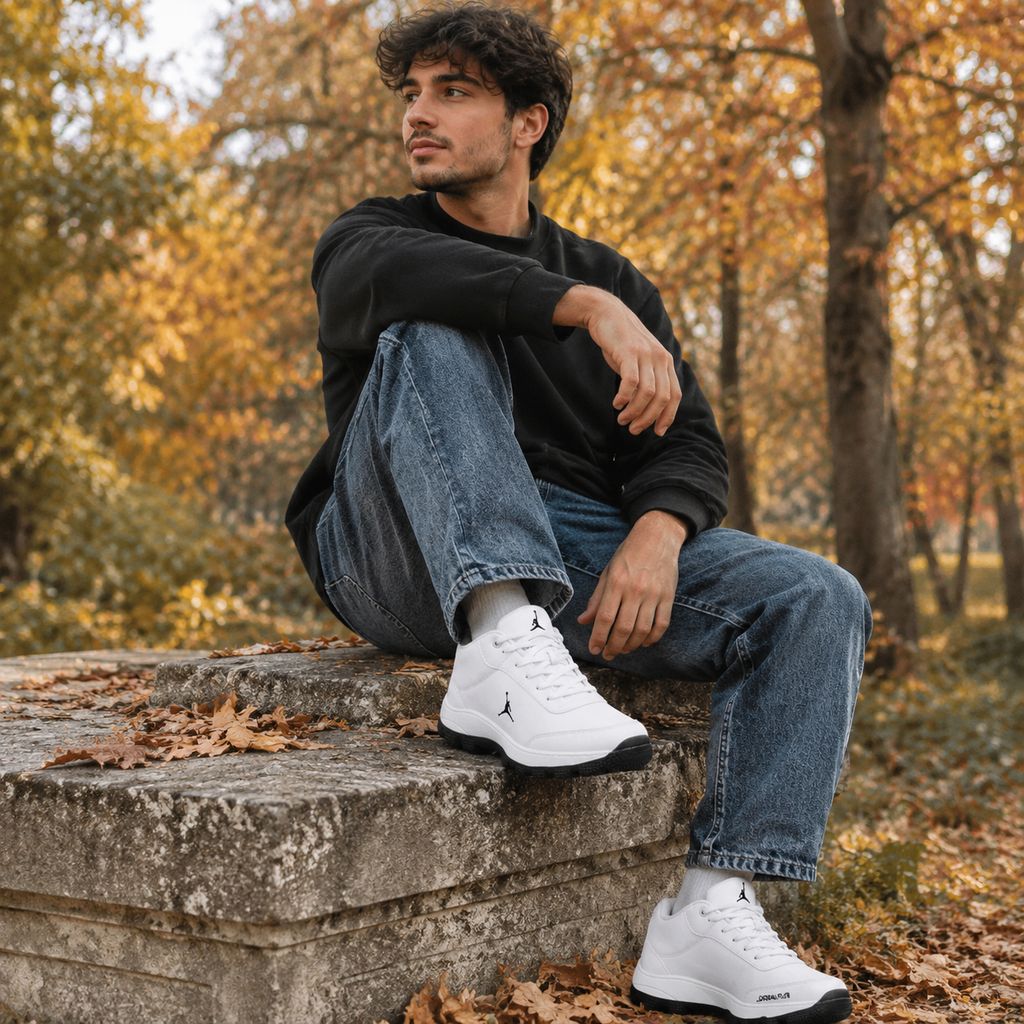 کفش اسپرت مردانه جردن سفید مدل Avin